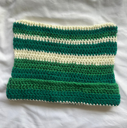 Green Cat Ear Crochet Beanie